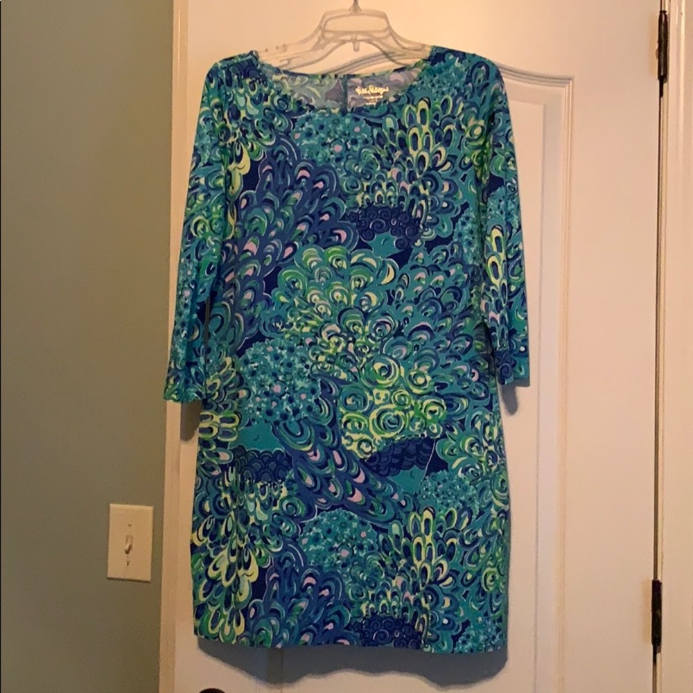 Cute Lily dress. Blue print.